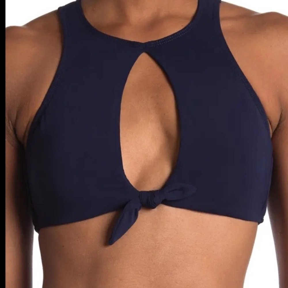 NWOT Robin Piccone Ava High Neck Cutout Tie
Bikini Top - Picture 7 of 8
